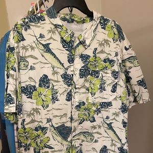 Columbia short sleeve Hawaiian fishing shirt